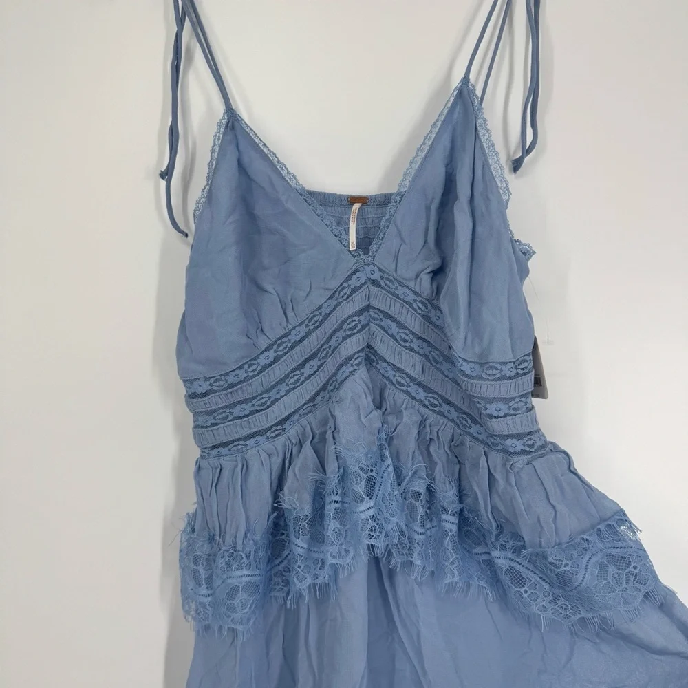 NWT Free People Kiki Slip Dress in blue